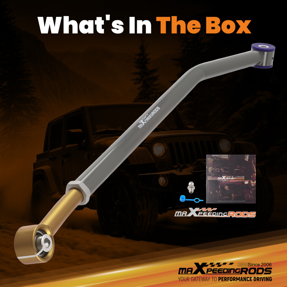 Adjustable Rear compatible for Panhard Rod Track Bar compatible for Jeep Wrangler TJ 1997-2006 w/1-6 Lift