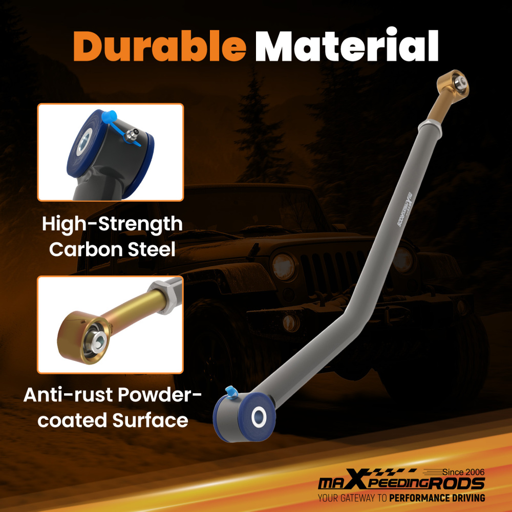 Adjustable Rear compatible for Panhard Rod Track Bar compatible for Jeep Wrangler TJ 1997-2006 w/1-6 Lift