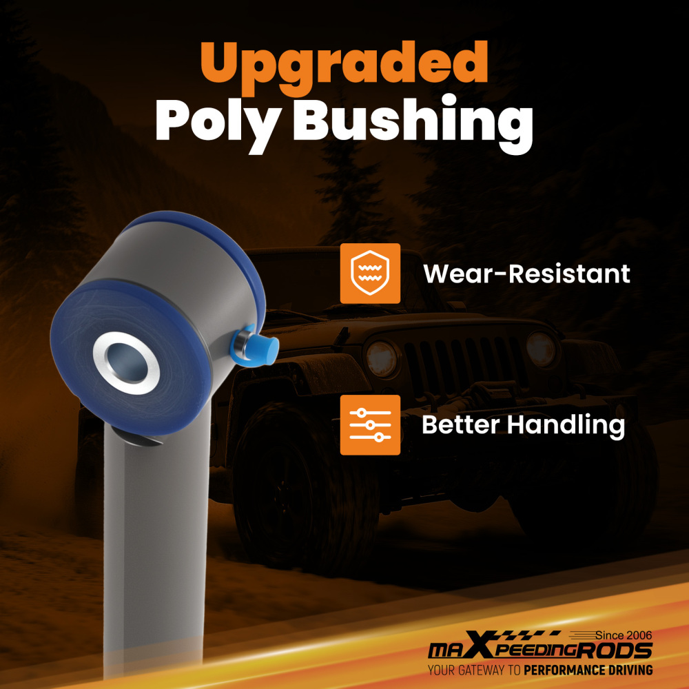 Adjustable Rear compatible for Panhard Rod Track Bar compatible for Jeep Wrangler TJ 1997-2006 w/1-6 Lift