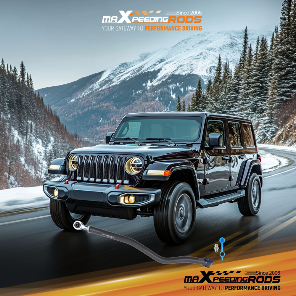 Front Track Bar Adjustable 0-4.5in Lift Compatible for Jeep Wrangler JL JLU / Gladiator