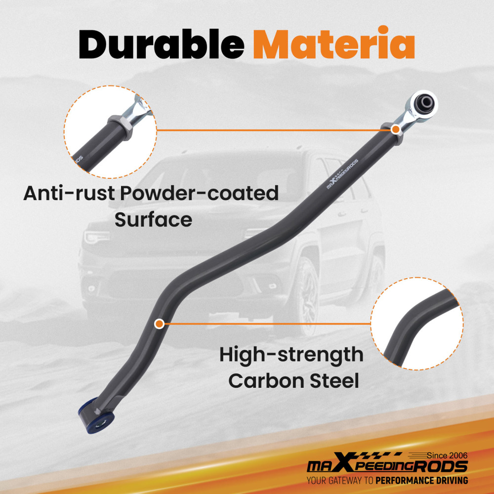 Front Track Bar Adjustable 0-4.5in Lift Compatible for Jeep Wrangler JL JLU / Gladiator
