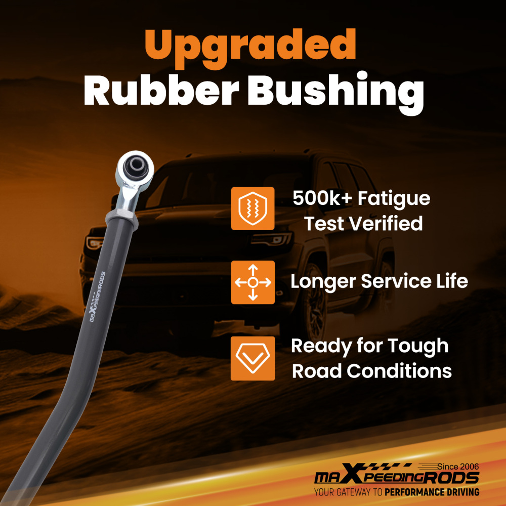 Front Track Bar Adjustable 0-4.5in Lift Compatible for Jeep Wrangler JL JLU / Gladiator