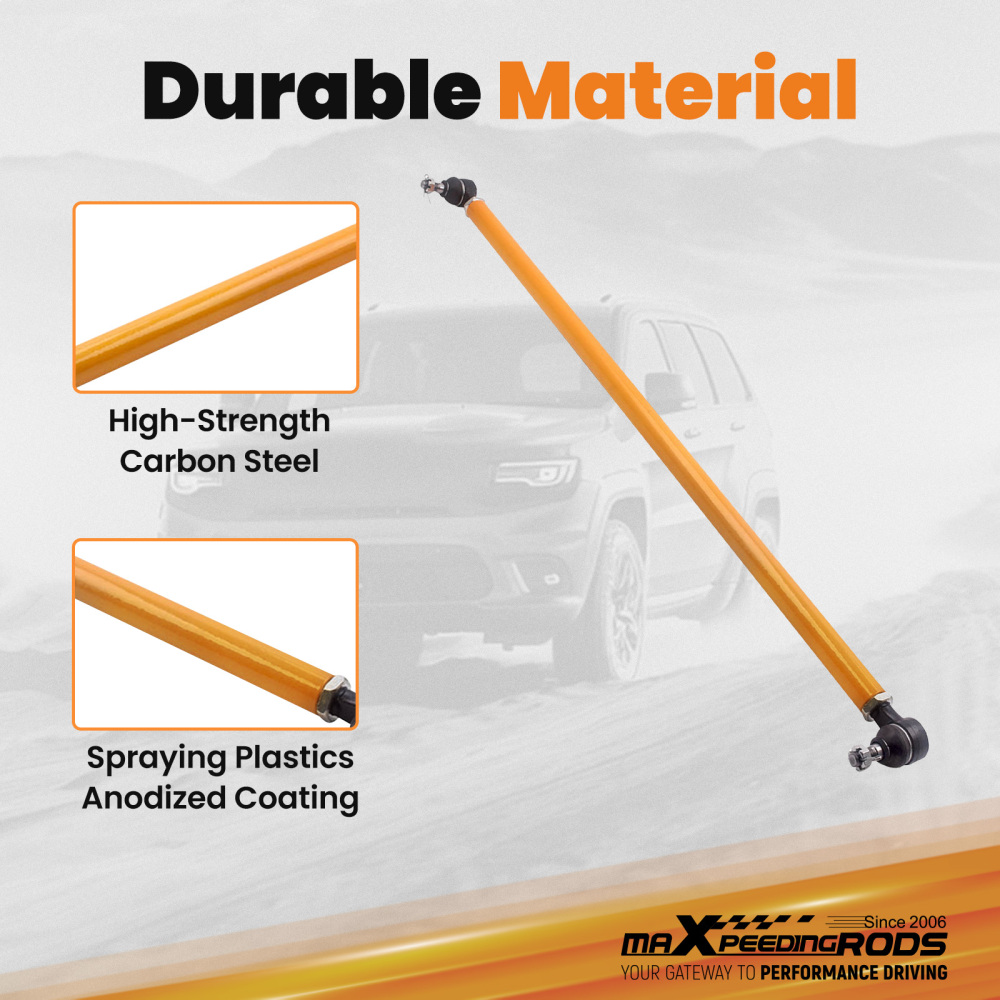 Regolabile Heavy Duty Drag Link Braccio Sterzo Asta compatibile per Nissan GU Y61 compatibile per Patrol Bar