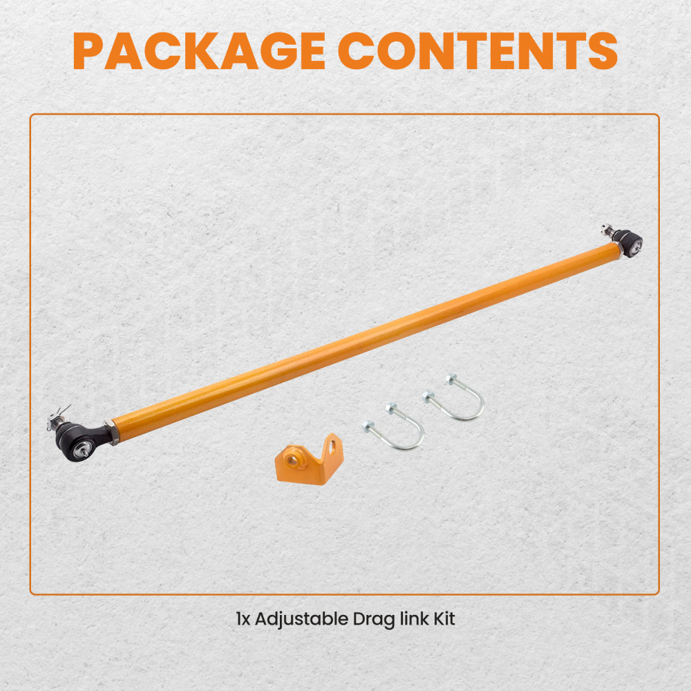 Regolabile Heavy Duty Drag Link Braccio Sterzo Asta compatibile per Nissan GU Y61 compatibile per Patrol Bar