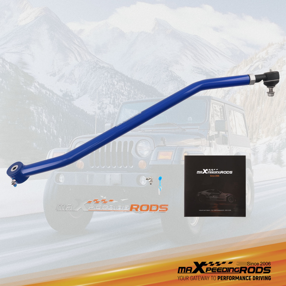 Front Adjustable Track Bar compatible for Jeep Cherokee XJ 1984-2001 Wrangler TJ 1997-2006