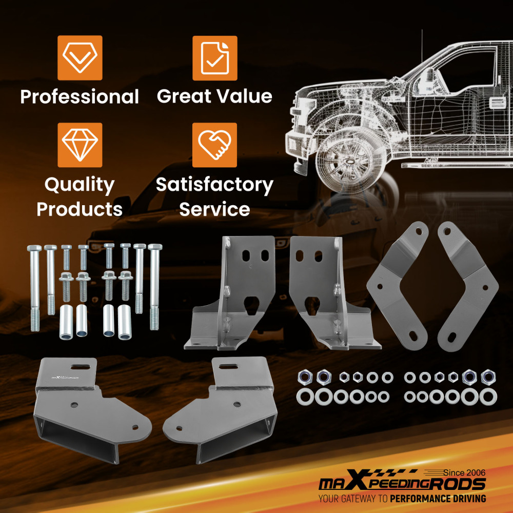 Front Control Arm Drop Bracket Kit 4X4 Off Road compatible for Jeep Cherokee XJ 4.5