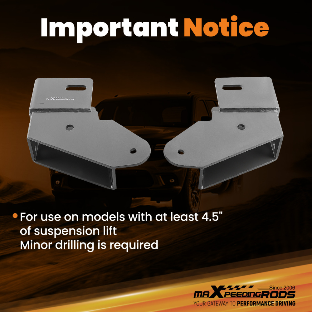 Front Control Arm Drop Bracket Kit 4X4 Off Road compatible for Jeep Cherokee XJ 4.5