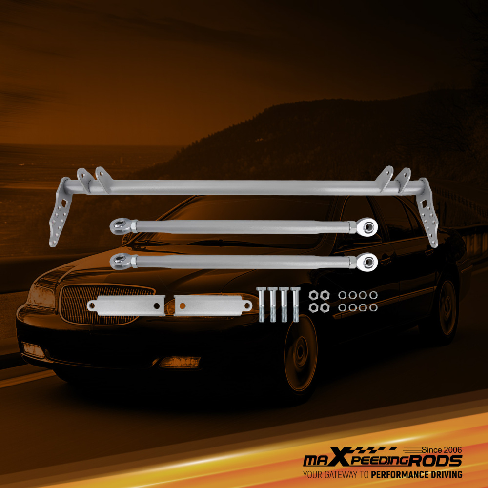 Front Lower Traction Control Rear Tie Bar Brace Kit compatible for Honda Civic 1992-1995