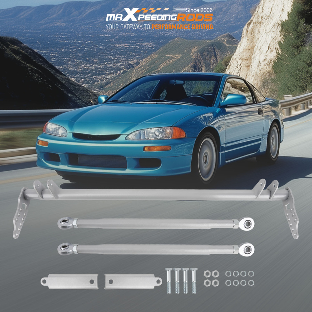 Front Lower Traction Control Rear Tie Bar Brace Kit compatible for Honda Civic 1992-1995