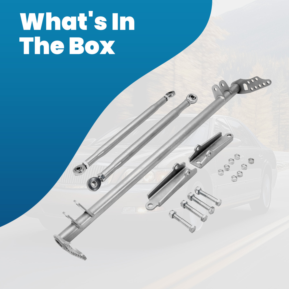 Front Lower Traction Control Rear Tie Bar Brace Kit for Honda Civic 1992-1995