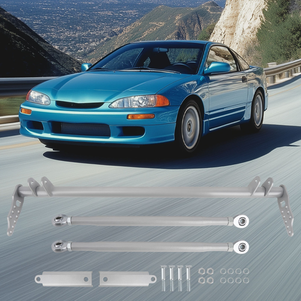 Front Lower Traction Control Rear Tie Bar Brace Kit for Honda Civic 1992-1995