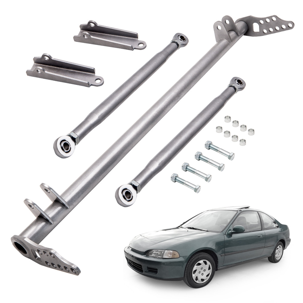 Front Lower Traction Control Rear Tie Bar Brace Kit for Honda Civic 1992-1995