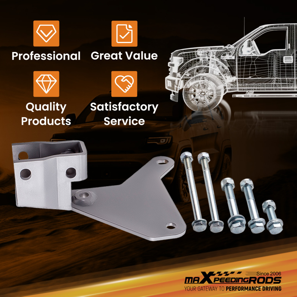 Front Track Bar Drop Bracket For 2-4 Lift Kit compatible for Jeep Grand Cherokee WJ 99-2004