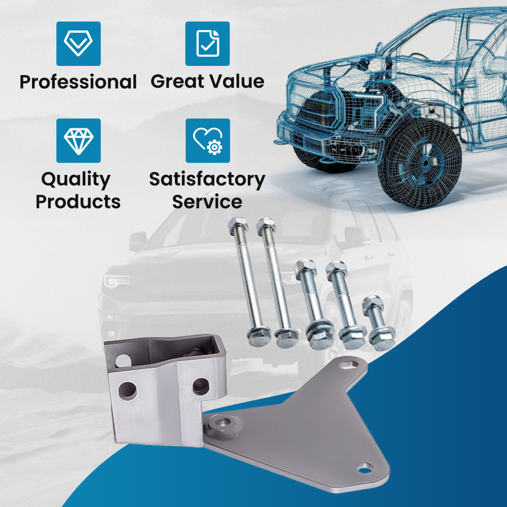 Front Track Bar Drop Bracket compatible for Grand Cherokee WJ 99-04 2-4 Lift Heavy Duty