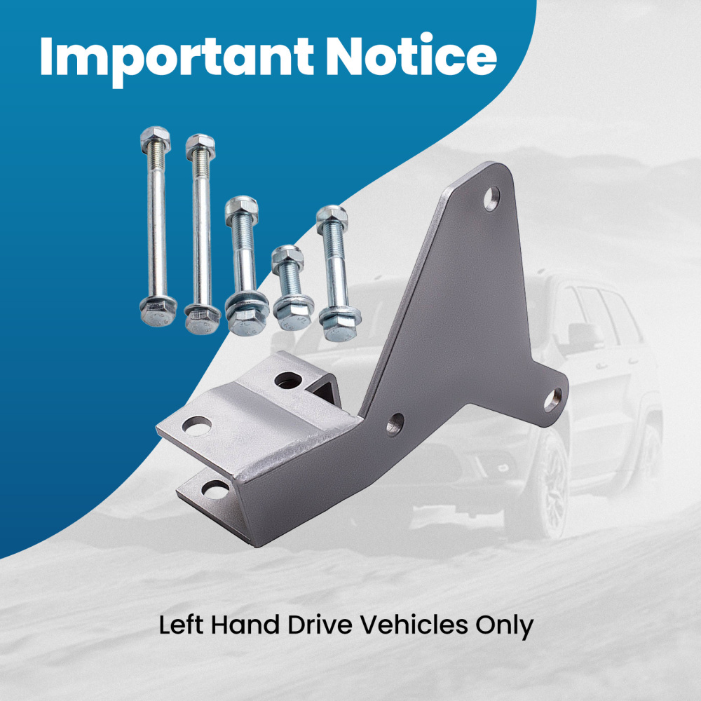 Front Track Bar Drop Bracket compatible for Grand Cherokee WJ 99-04 2-4 Lift Heavy Duty