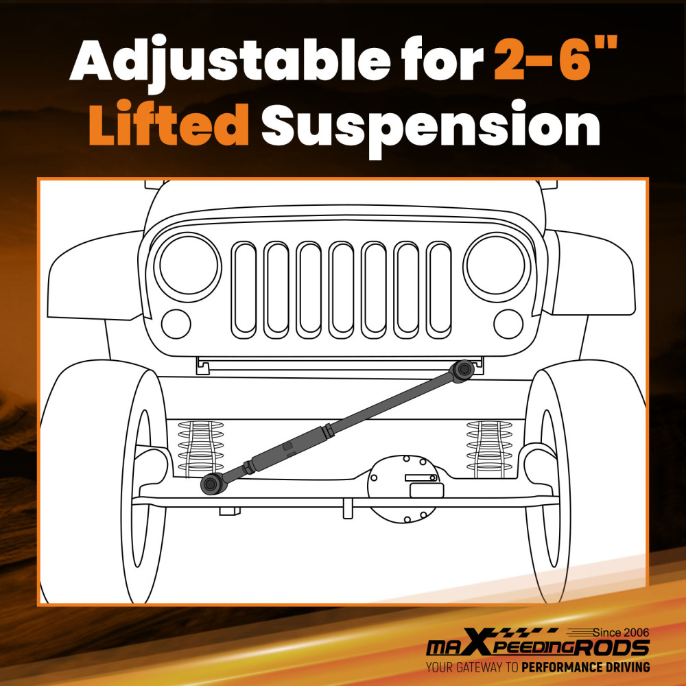 Front Adjustable Track Bar compatible for Ford F-250 99-04 compatible for Super Duty 00-05 Excursion 4X4