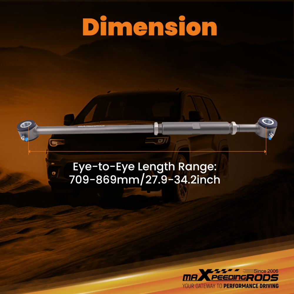 Front Adjustable Track Bar compatible for Ford F-250 99-04 compatible for Super Duty 00-05 Excursion 4X4