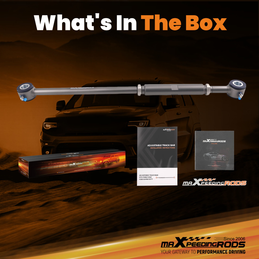 Front Adjustable Track Bar compatible for Ford F-250 99-04 compatible for Super Duty 00-05 Excursion 4X4