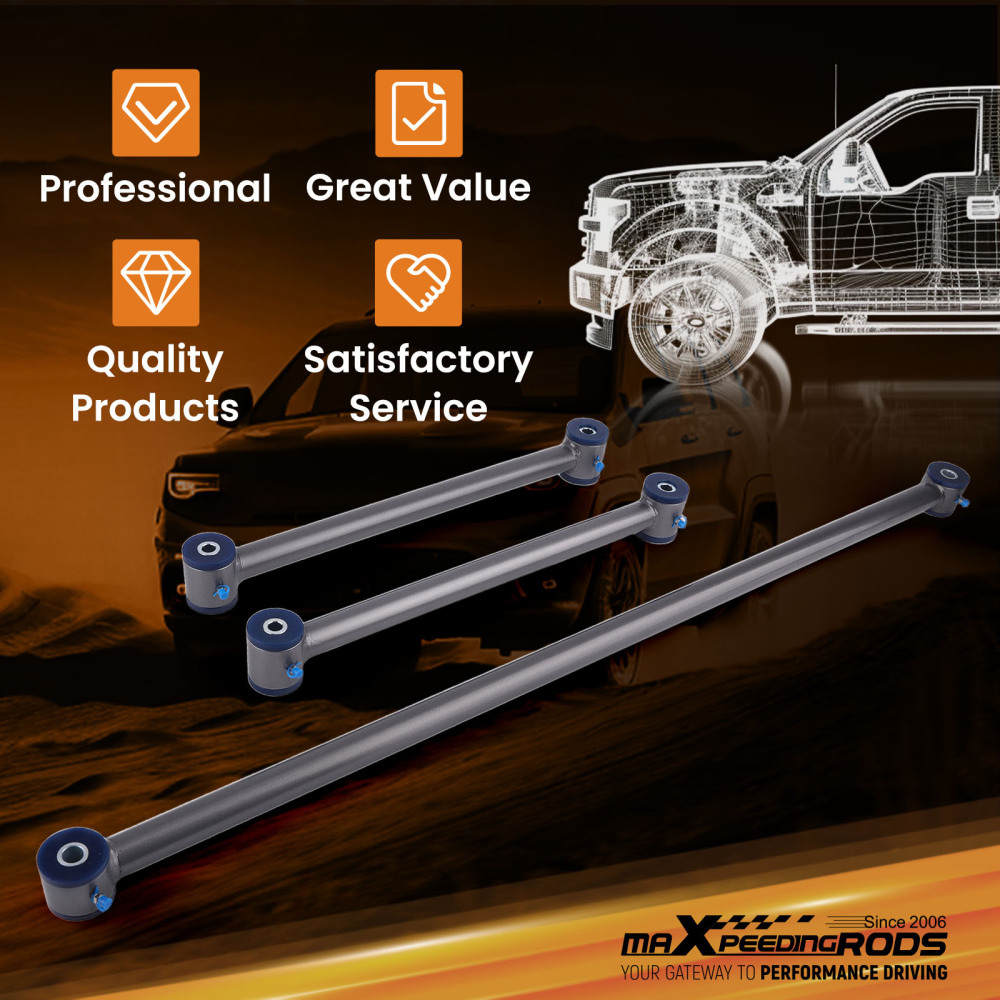 Rear Lower Trailing Control Arm compatible for Panhard Bar for 1982-02 compatible for Camaro Firebird F-Body