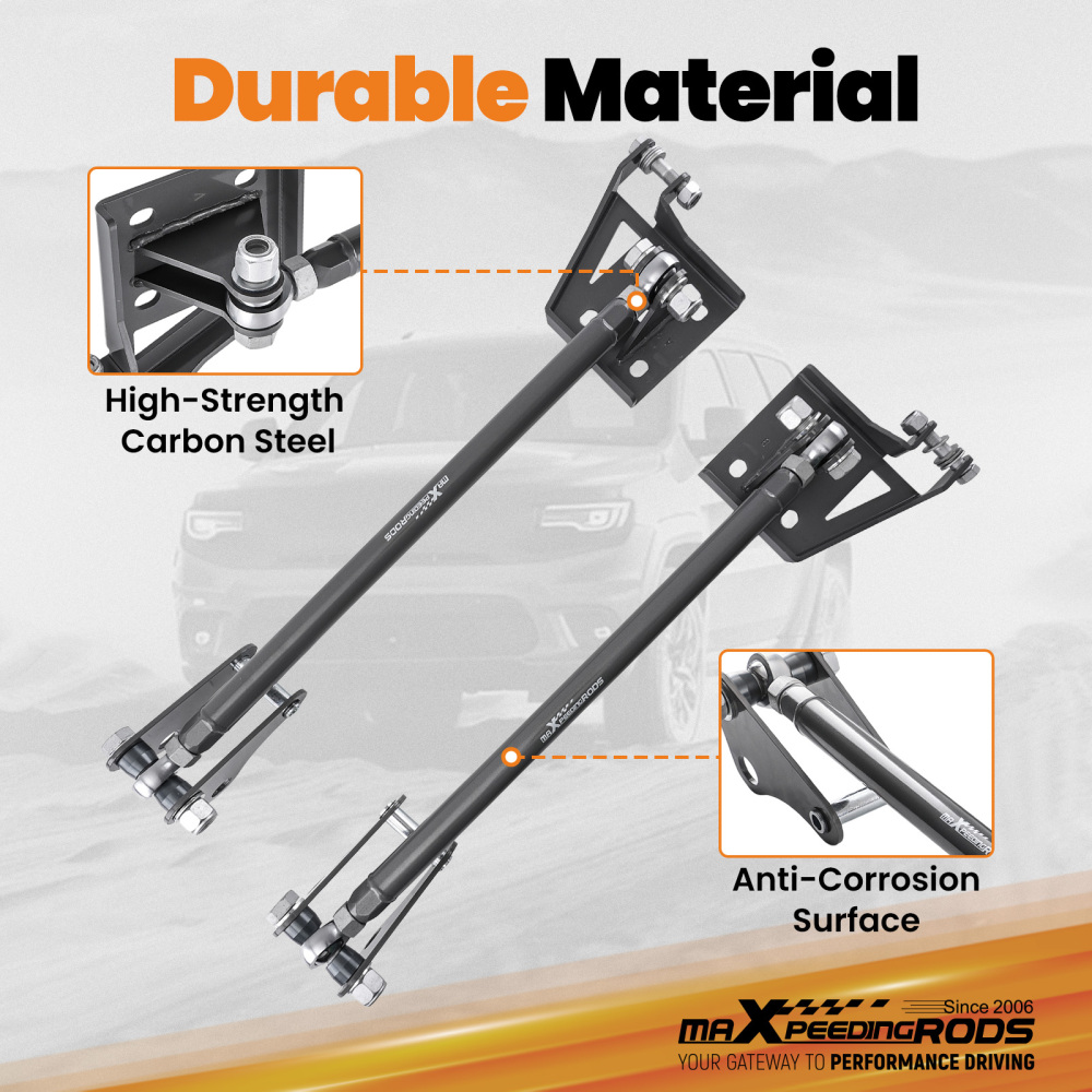 Adjustable Rear Traction Bars compatible for Chevrolet S10 Blazer 1983-2004 φ32x4MM