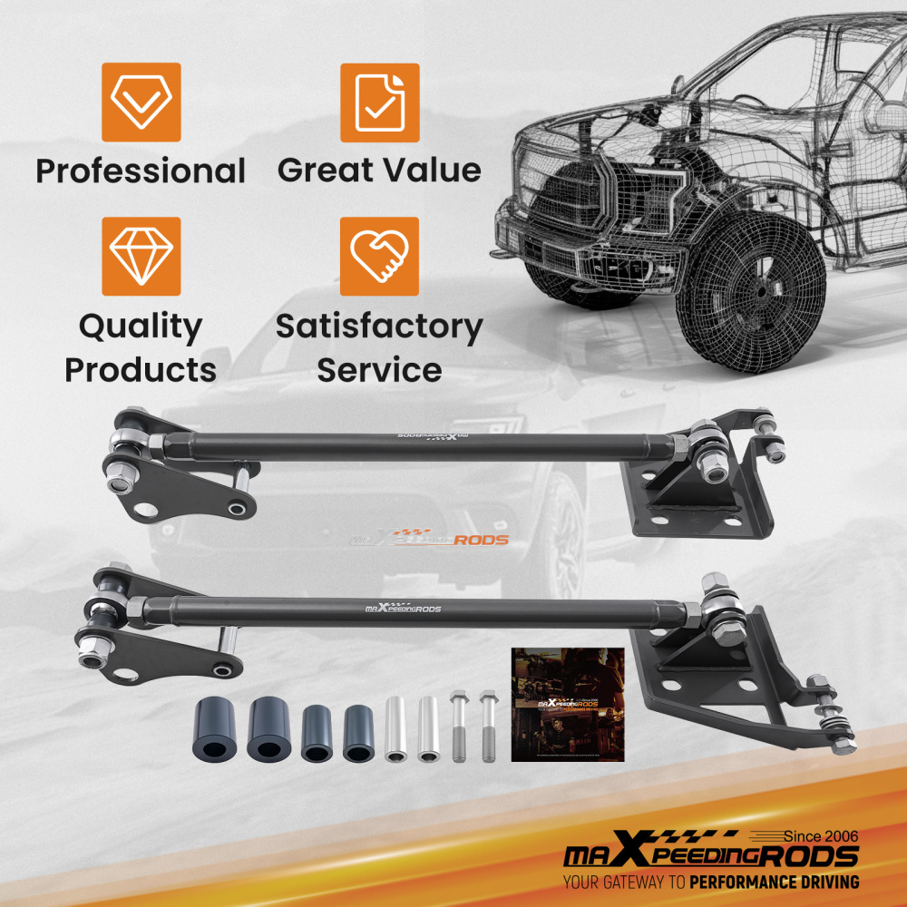Adjustable Rear Traction Bars compatible for Chevrolet S10 Blazer 1983-2004 φ32x4MM
