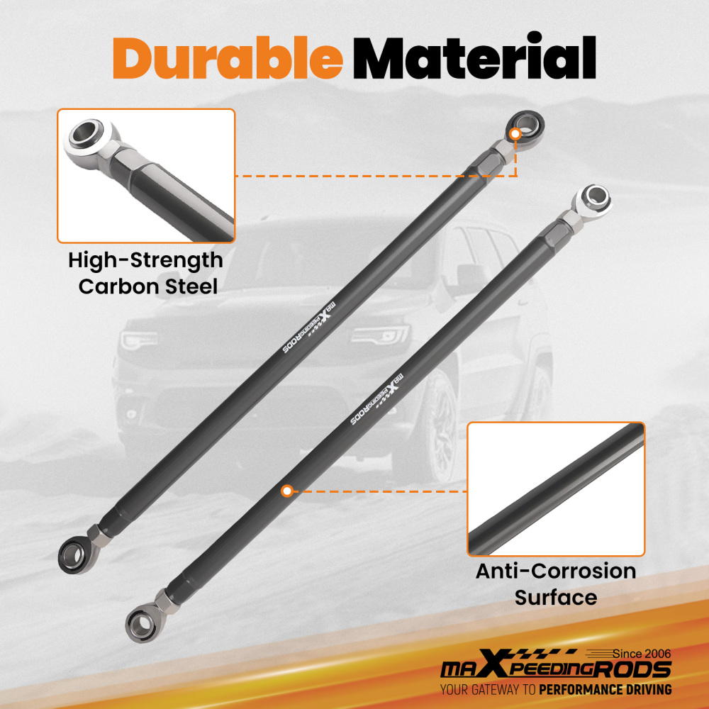 Rear Steel Traction Bar compatible for Chevrolet Silverado 99-2018 Powder Coat Kit 2WD 4WD
