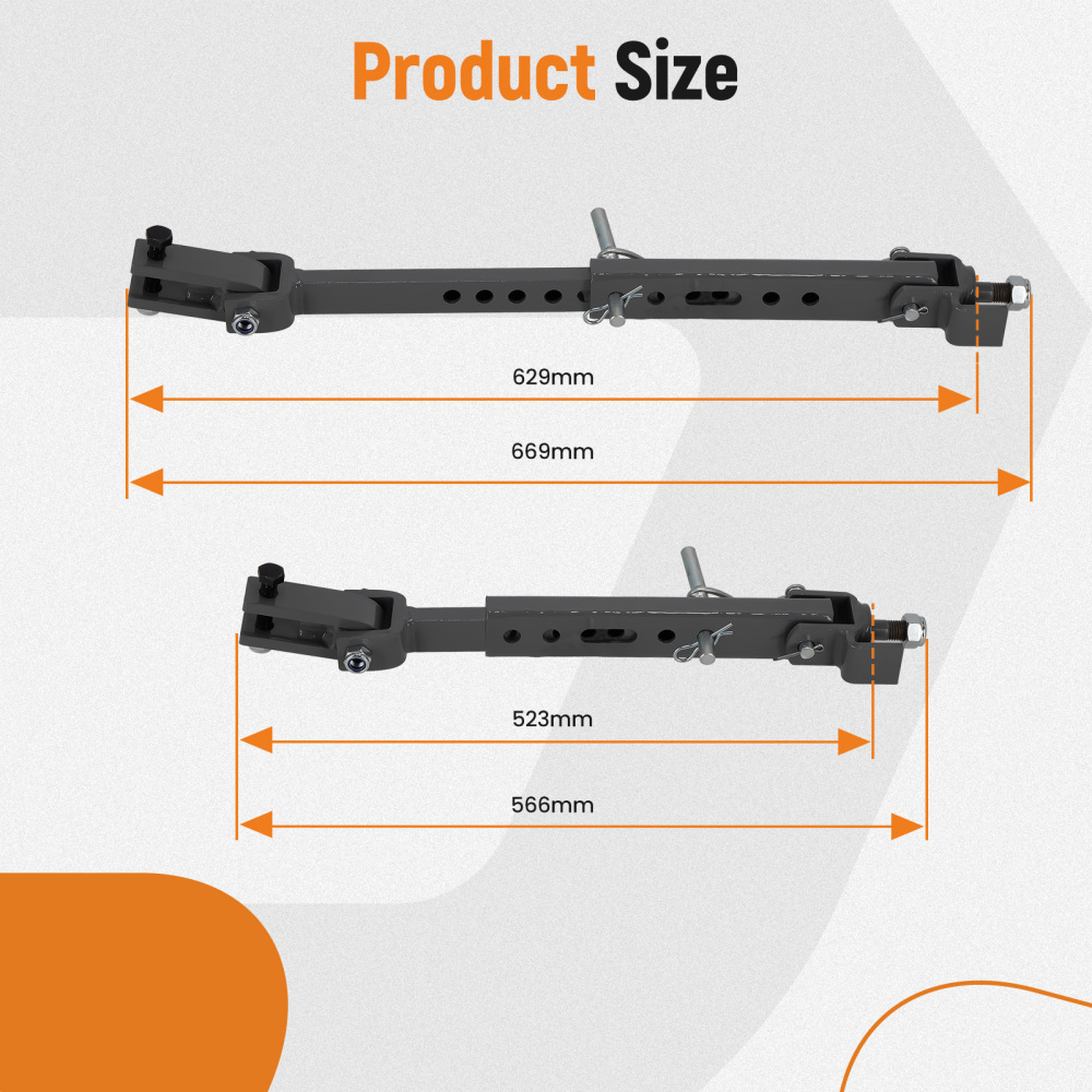 Solid Telescopic Stabilizer E-L8430 compatible for Kubota Tractor L3400 L3200 L3800++ New