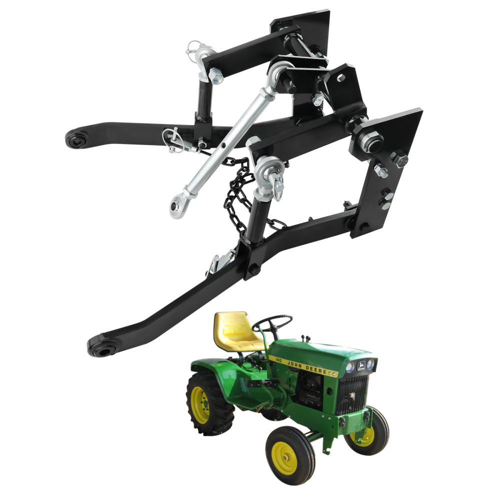 Rear 3 Point Hitch Tow Hitch Receiver compatible for John Deere 140 300 317 w/ Closed Frame