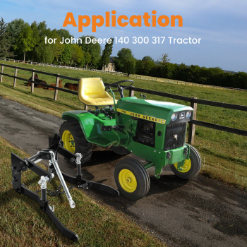 Rear 3 Point Hitch Tow Hitch Receiver compatible for John Deere 140 300 317 w/ Closed Frame