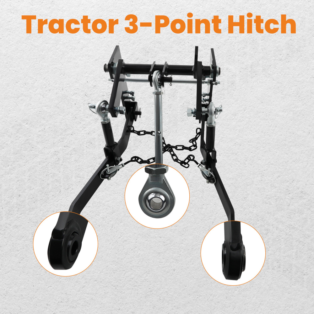 Rear 3 Point Hitch Tow Hitch Receiver compatible for John Deere 140 300 317 w/ Closed Frame