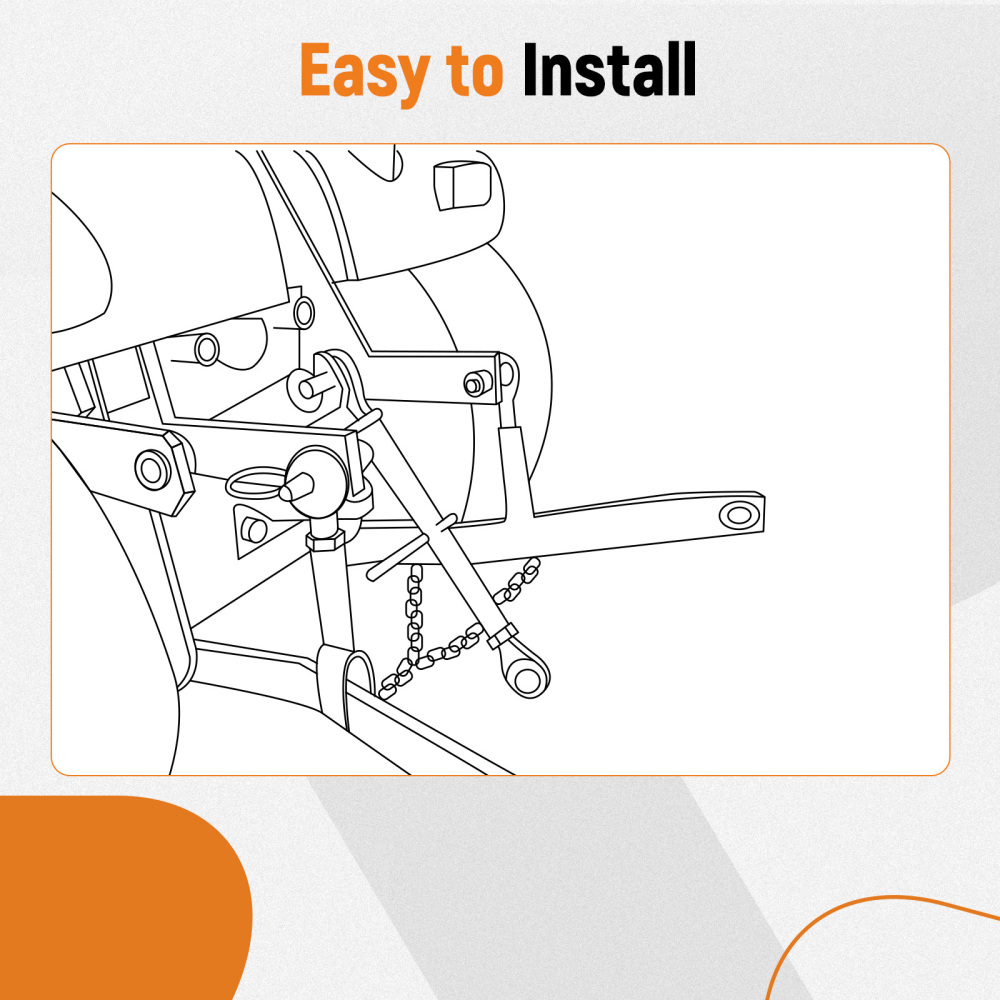 Three 3 Point Hitch Receiver Kit compatible for John Deere Tractor 318 322 330 332 420 430