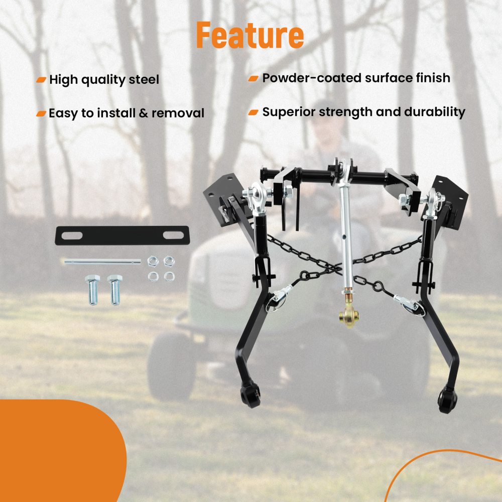 Three 3 Point Hitch Receiver Kit compatible for John Deere Tractor 318 322 330 332 420 430