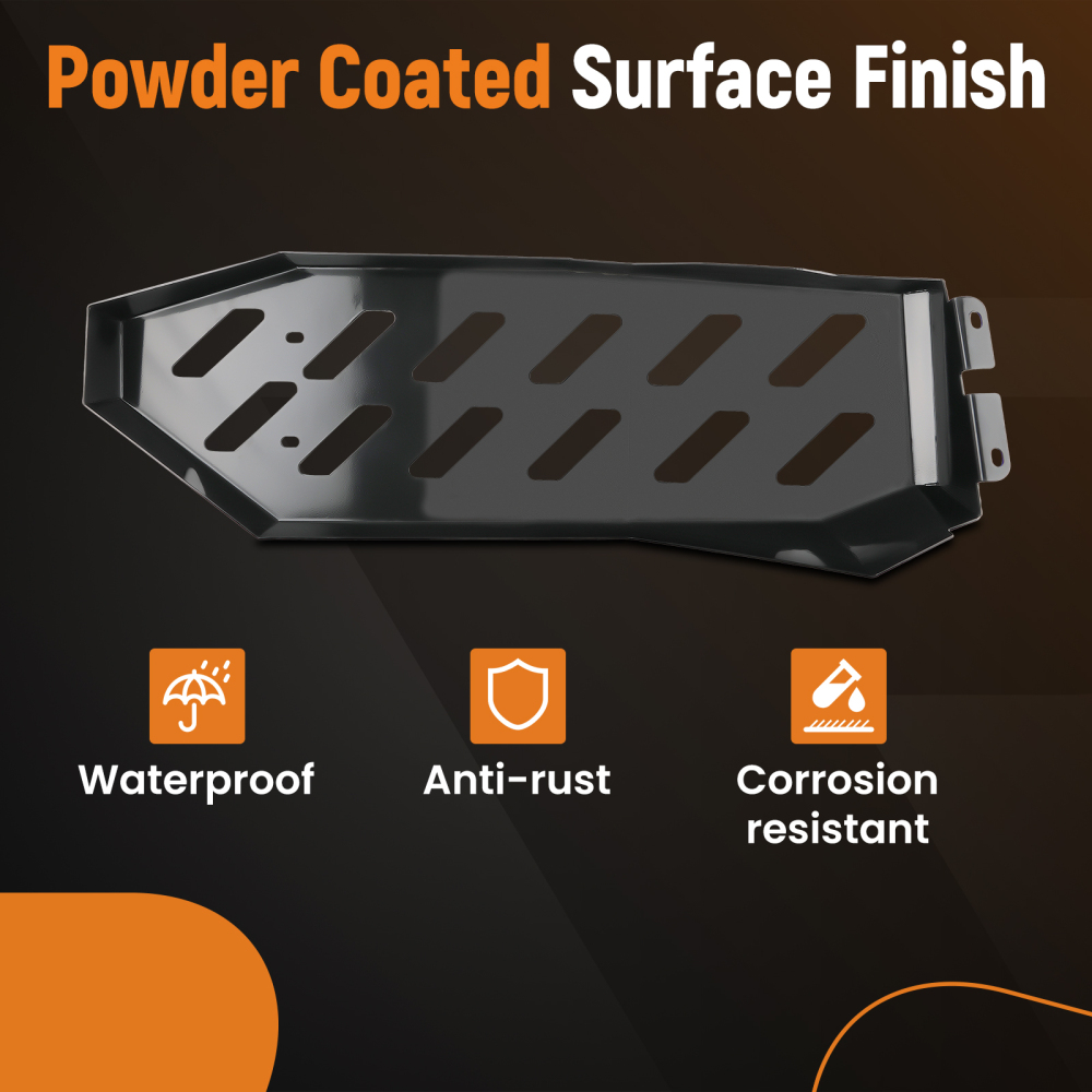 Fuel Gas Tank Skid Plate compatible for Toyota Tacoma 1995.5-2004 Fits 15 18 Gallon Tanks