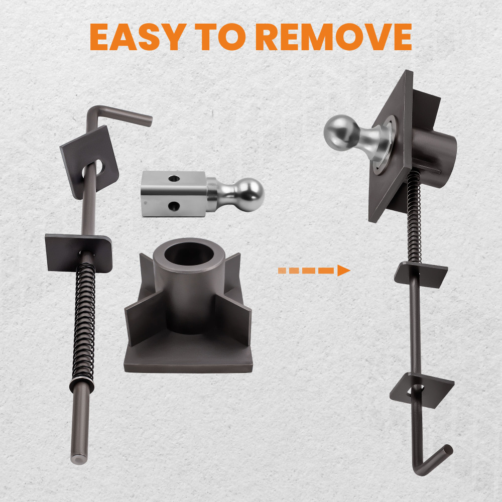 Steel Weld-on Trailer Mount Universal Fit For Flatbed Trucks Rear for GNRK1500