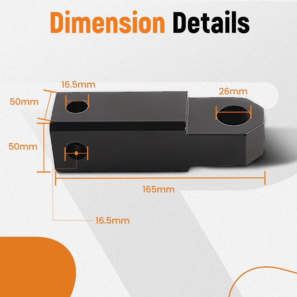 Rear 2 Trailer Hitch Receiver Shackle Tow Mount compatible for Kawasaki MULE SX 2017-up