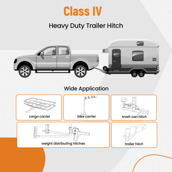 Class 4 Trailer Tow Hitch, 2inch Receiver compatible for Ford Transit 150 250 350 2015-2024