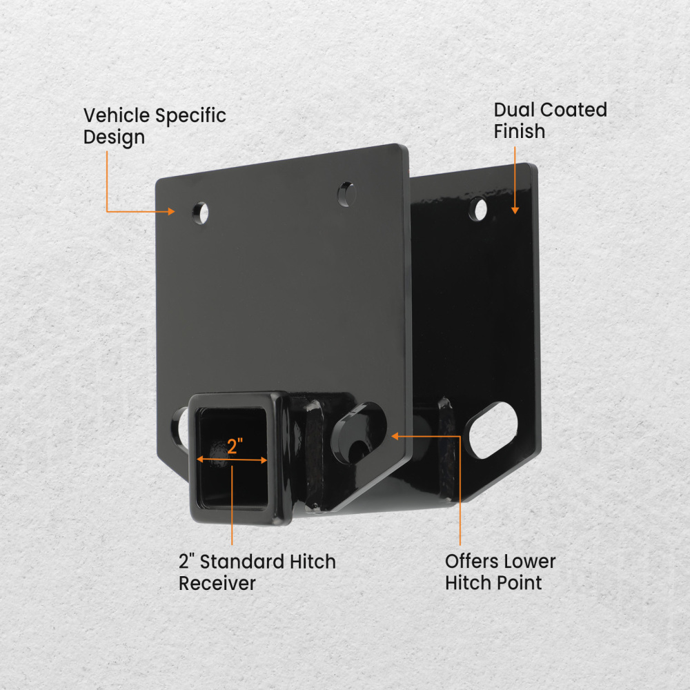 RV Bumper 4x4 Inch Square Tube Trailer Hitch Receiver Extension Mount x1