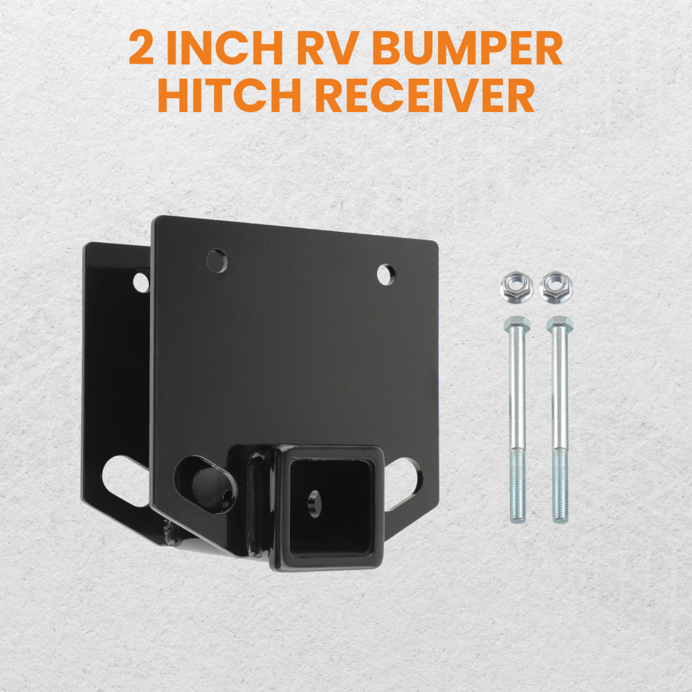 RV Bumper 4x4 Inch Square Tube Trailer Hitch Receiver Extension Mount x1