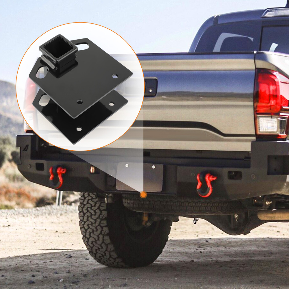 RV Bumper 4x4 Inch Square Tube Trailer Hitch Receiver Extension Mount x1