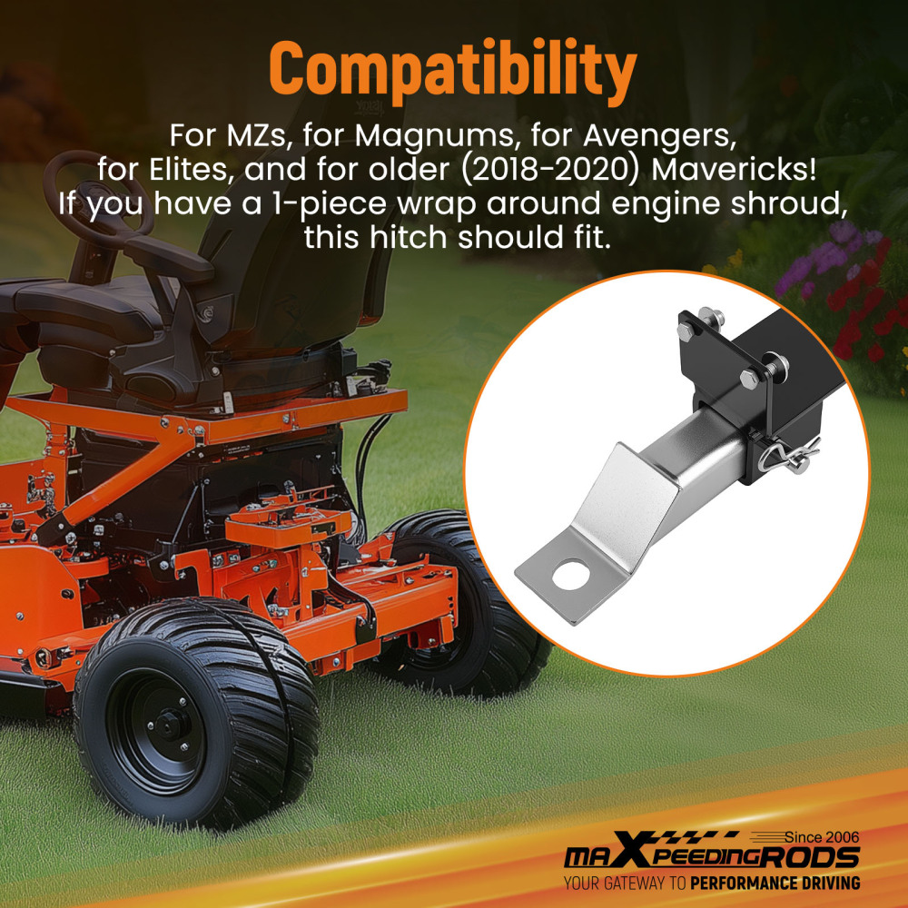 2 Inch Rear Receiver Hitch for 2018-2020 compatible for Can-Am Maverick X3, 093-1118-98