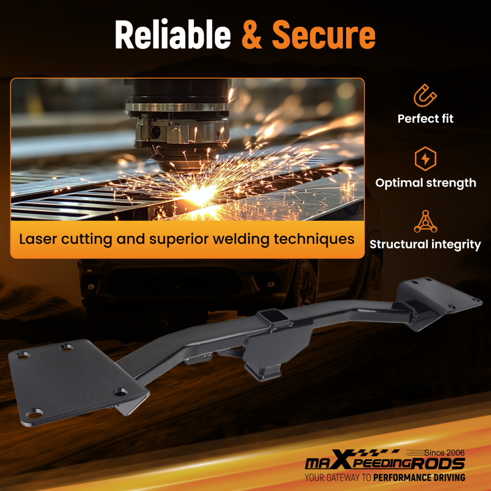 Carbon Steel Hitch Receiver compatible for Chevy Blazer compatible for GMC Acadia 17-23 Class 3 Black