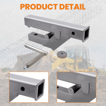 For Deere compatible for Bobcat Tractor Bucket Clamp On Trailer Hitch 2 inch Ball Mount Receiver