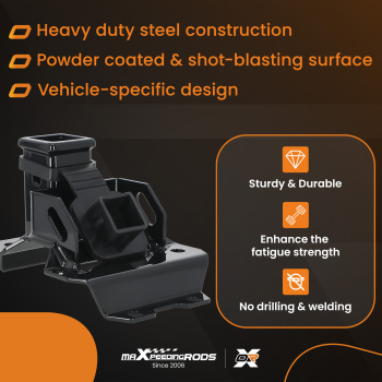 2 Rear Trailer Hitch compatible for Can-Am Maverick X3/MAX 2022-2024 (All Models) Bolt-On