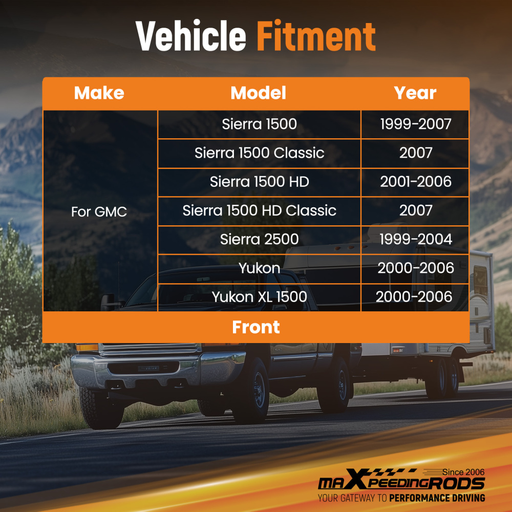 Class 3 Front Hitch compatible for GMC Yukon 2000-2006 2 Receiver Steel 5000lb Capacity