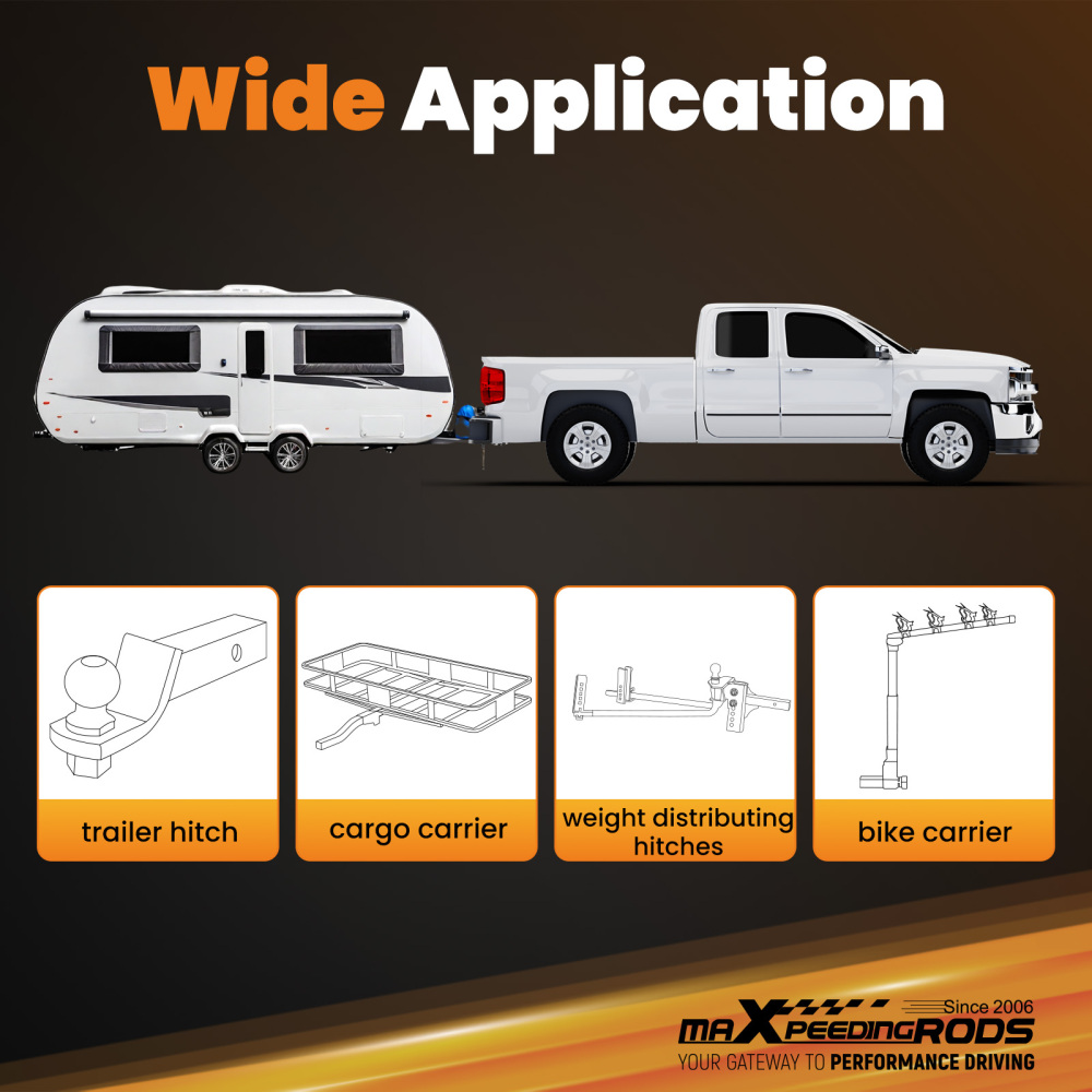 Trailer Hitch Receiver Rear compatible for Hyundai Santa Cruz 2022-2025 Class 3 2 5000lbs