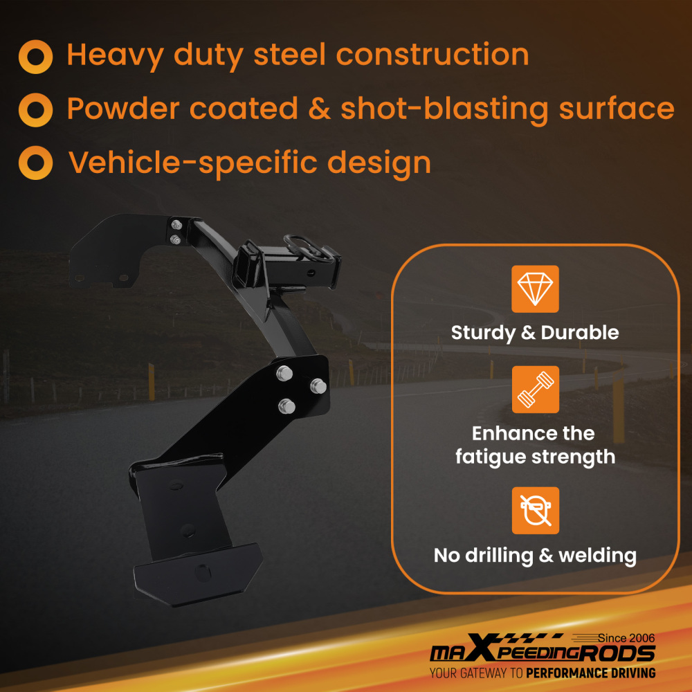 Trailer Hitch Receiver Rear compatible for Hyundai Santa Cruz 2022-2025 Class 3 2 5000lbs