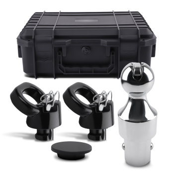 2-5/16 Ball Mount Kit with Chain Anchors compatible for RAM 2500/3500 2013-2024 38K Towing