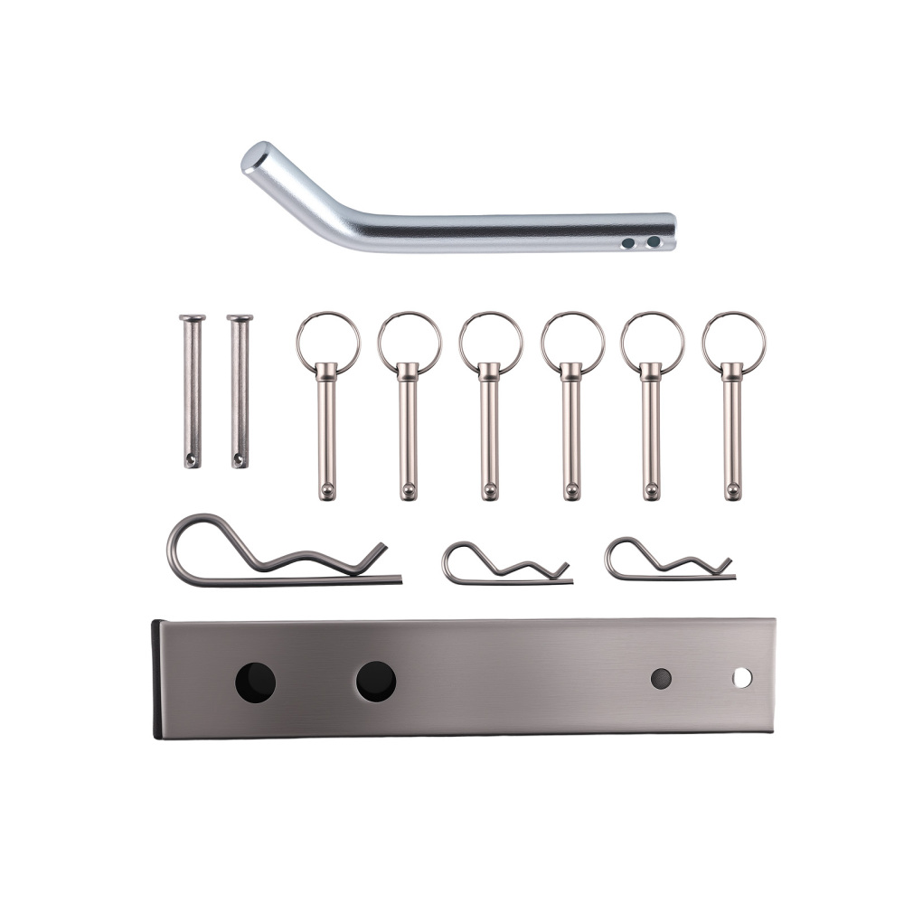 Stainless Steel 6 Rod Fishing Rod Pole Holder For Vehicle With 2 Hitch Mount