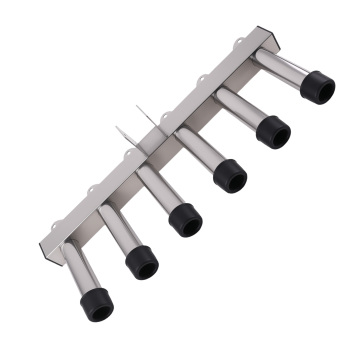 Stainless Steel 6 Rod Fishing Rod Pole Holder For Vehicle With 2 Hitch Mount