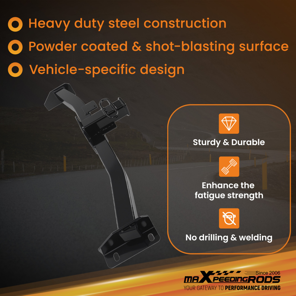 Rear Trailer Hitch Receiver 2 compatible for Ford Ranger 2019-2023 Class 4 8000lbs GTW